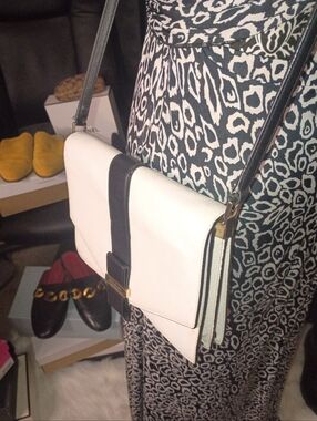 Kate Spade Black and Cream Crossbody Bag